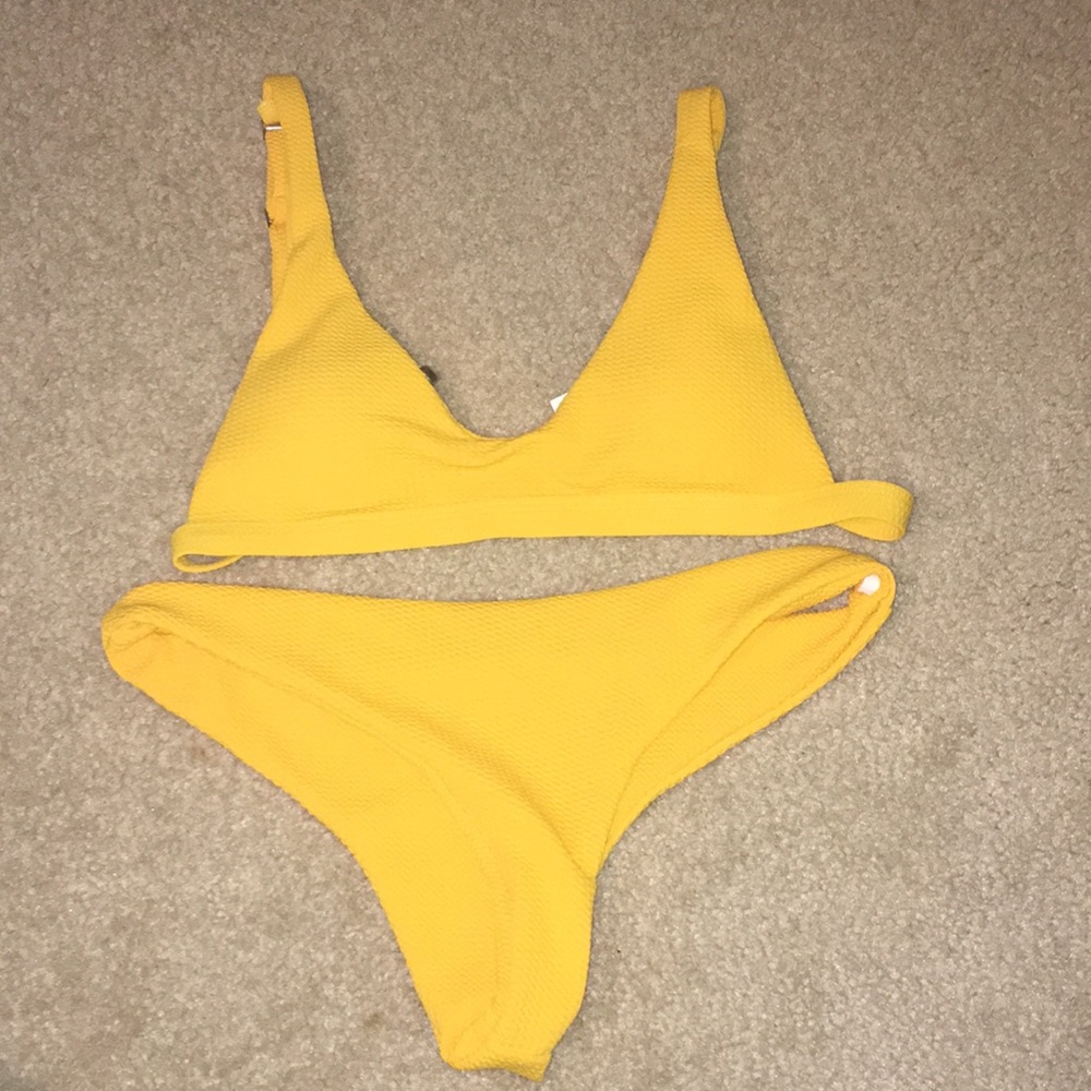 Yellow bikini